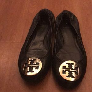 Black Tory Burch Flats
